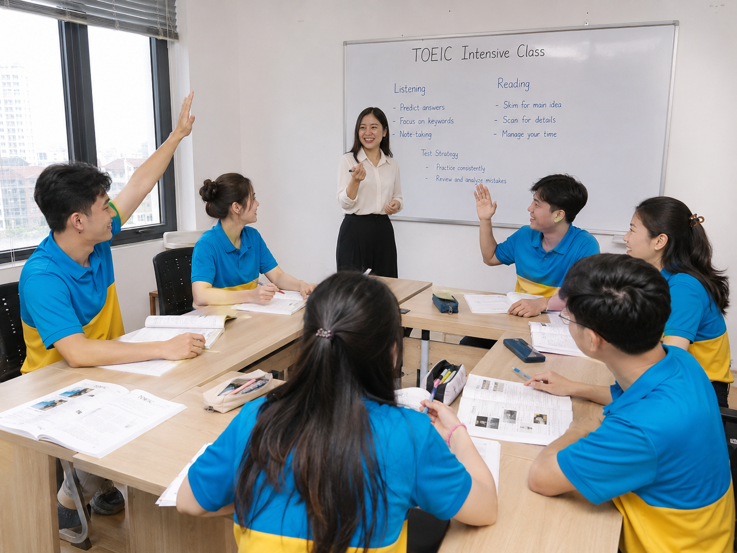 Lớp luyện thi TOEIC cấp tốc nhóm nhỏ chất lượng cao dành cho sinh viên tại Nhật Mỹ