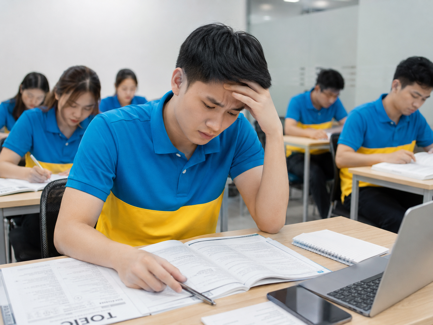 Sinh viên năm cuối căng thẳng lo lắng vì chưa đạt chuẩn đầu ra chứng chỉ TOEIC